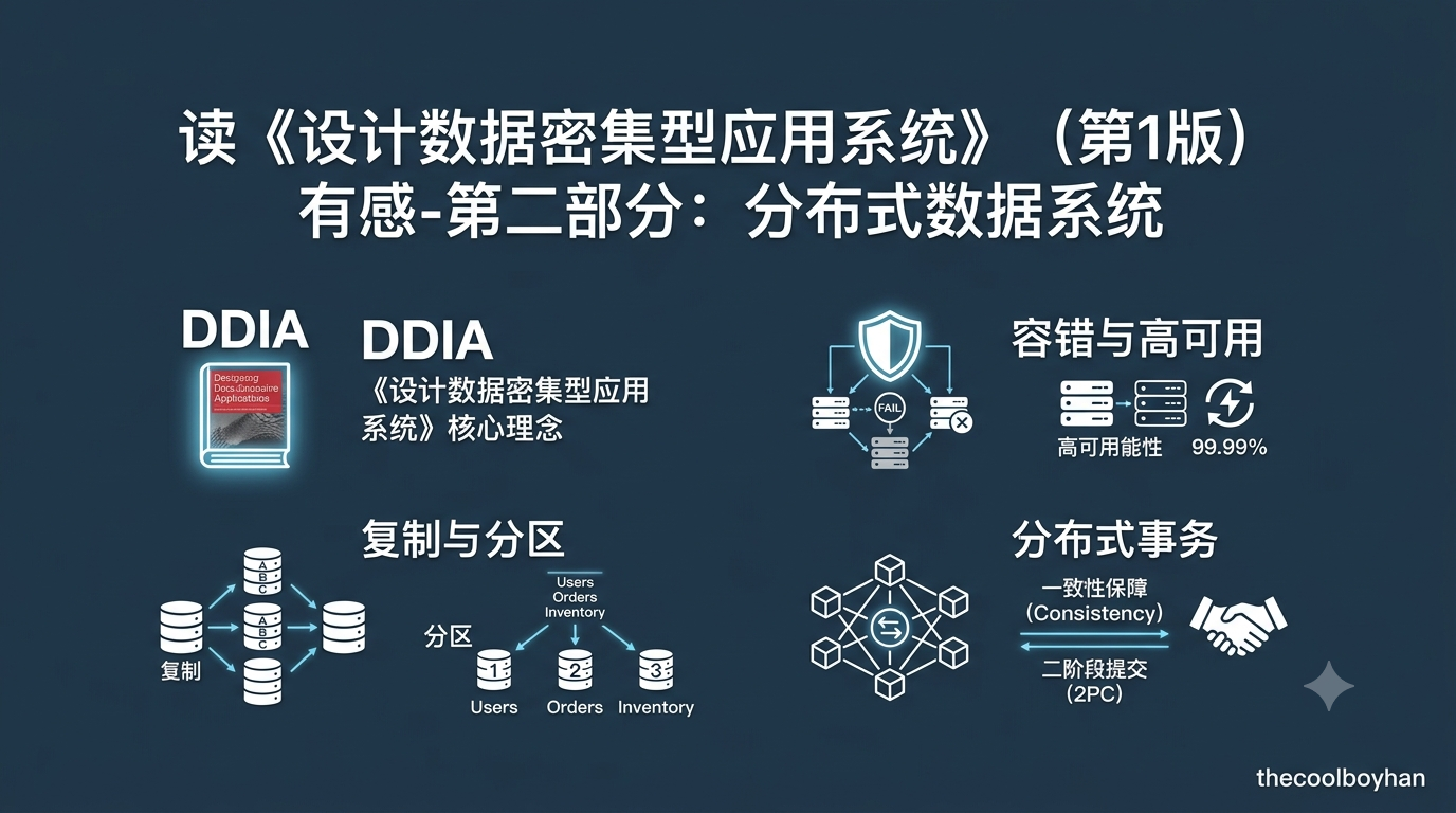 Featured image of post 读《设计数据密集型应用系统》（第1版）有感-第二部分：分布式数据系统