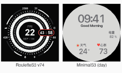 Featured image of post 小米 Watch S3 自研表盘工程：RouletteS3 / MinimalS3 / daynight